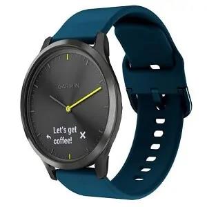 Garmin Vivomove HR Silicone Wristband Adjustable Silicone Rubber Watch Band Kit (Green)