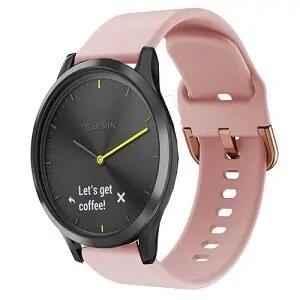 Garmin Vivomove HR Silicone Wristband Adjustable Silicone Rubber Watch Band Kit (Rose Gold)