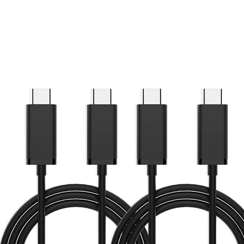 [2 Pack ] 2M 2 Meters 5A 60W 5Gbps USB Type C to USB C Fast Speed Charging PD Charger Data Sync Cable Cord For Samsung Galaxy Google Pixel Nokia Oppo LG Moto Xiaomi OnePlus