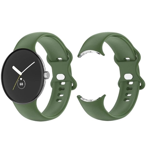 For Google Pixel Watch /Watch 2 Replacement Adjustable Soft Silicone Strap Watch Band Straps Quick Release Wristband