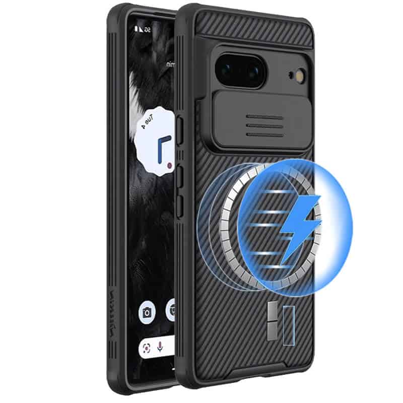 For Google Pixel 7 | 7A | 7 Pro [Support Magsafe Charger] Nillkin CamShield With Camera Protection Slim Magnetic Shockproof Heavy Duty Cover