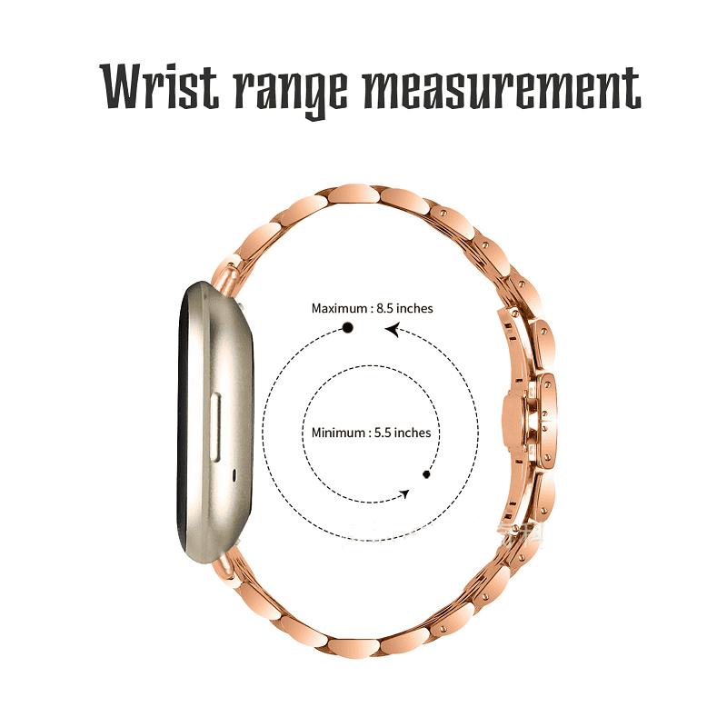 For Fitbit Versa 4 Versa 3 Sense 1 Sense 2 Smart Watch Replacement Wristband Stainless Steel Metal Replacement Strap Loop Bracelet For Women Men