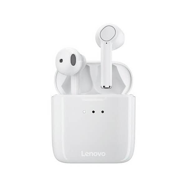 Lenovo QT83 TWS Wireless Earphones Bluetooth 5.0 Headset Touch Control Dual Stereo Bass Earbuds Sports Headphones (White)