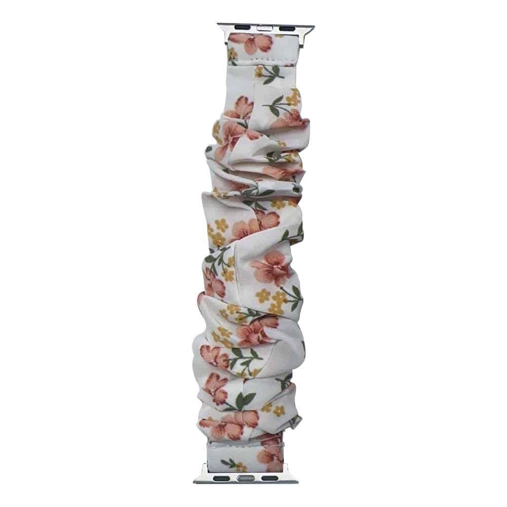 Women Scrunchies Fabric Bracelet Watch Band For Apple Watch 8 7 SE 6 5 4 3 2 1 Ultra Loop Strap Replacement Wrist Band 38mm 40mm 41mm 42mm 44mm 45mm 49mm