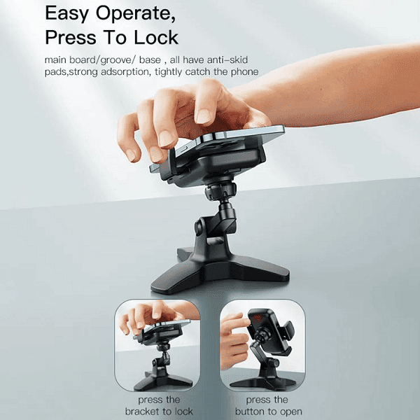 YESIDO C181 Universal Phone Holder Clip Adjustable Desktop Mobile Phone Tripod Stand