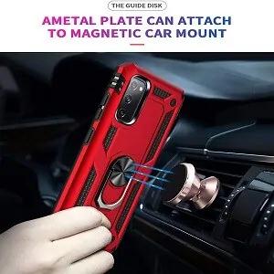 For Samsung Galaxy S20 | S20 FE | S20+ /S20 Plus | S20 Ultra Anti Scratch Magnetic Shockproof Heavy Duty Ring Case Cover
