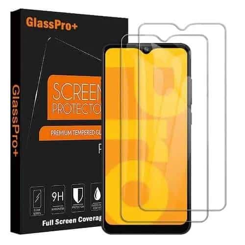Optus X Pro Full Coverage Tempered Glass Screen Protector Film Guard