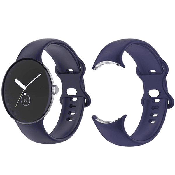 For Google Pixel Watch /Watch 2 Replacement Adjustable Soft Silicone Strap Watch Band Straps Quick Release Wristband
