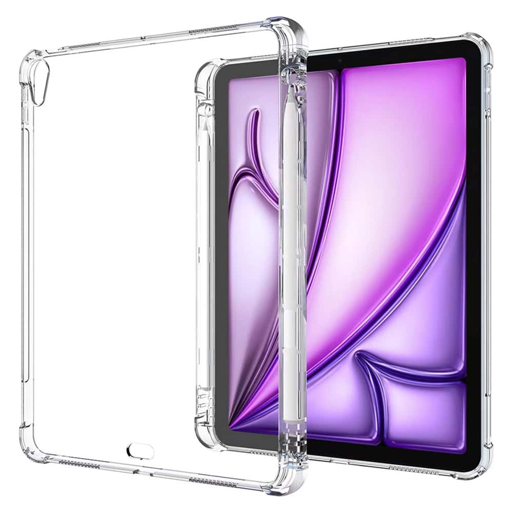 For Apple iPad Pro 11 inch 2024 With Pencil Clear Transparent Shockproof Heavy Duty Case Air Cushion Cover