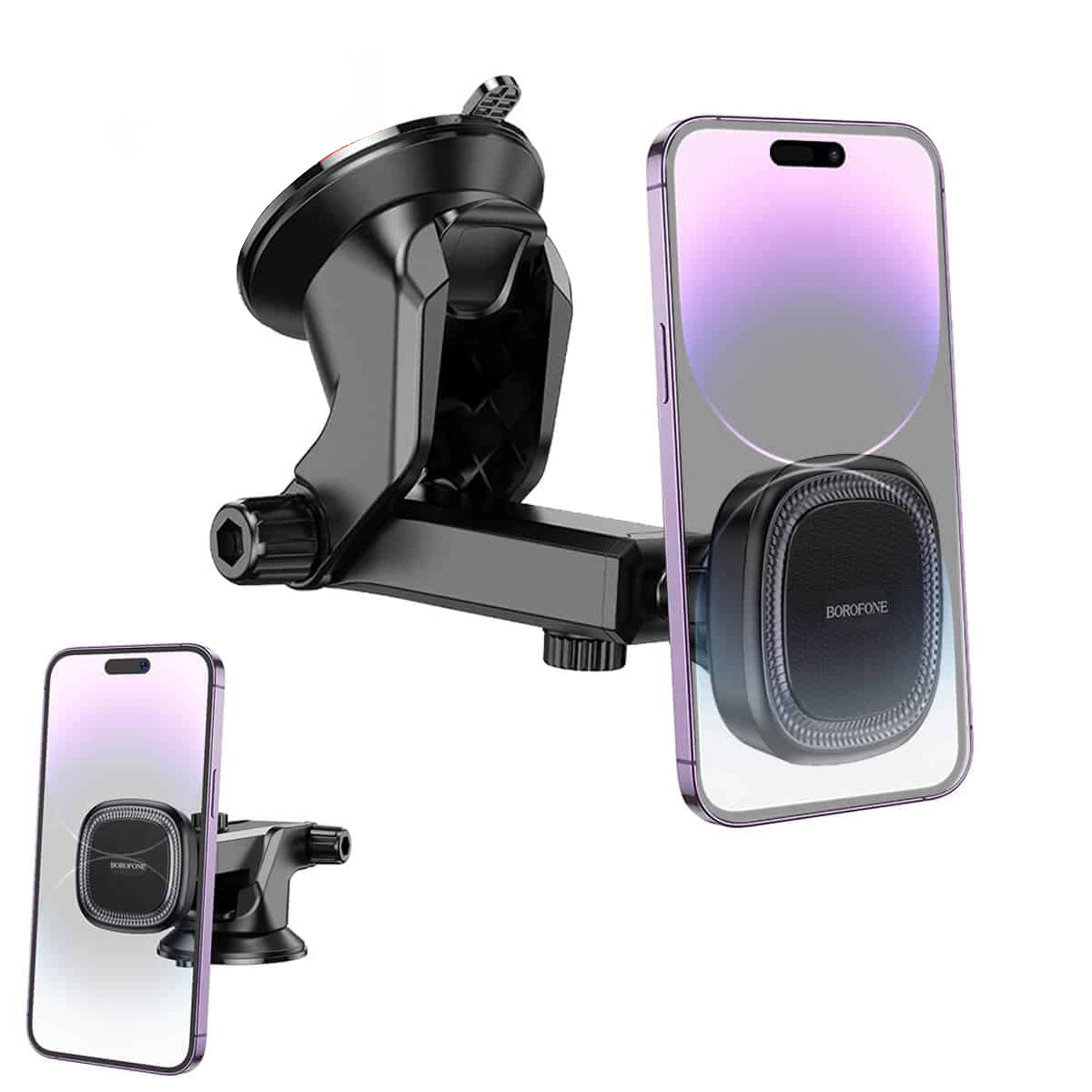 Borofone BH97 Strong Magnetic With Suction Windshield /Dashboard Car Mount Mobile Phone Holder For iPhone /Samsung/Oppo/Nokia/Moto/Google