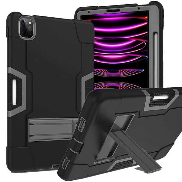 iPad Pro 12.9 inch Heavy Duty Case Fancy Hybrid Stand Cover
