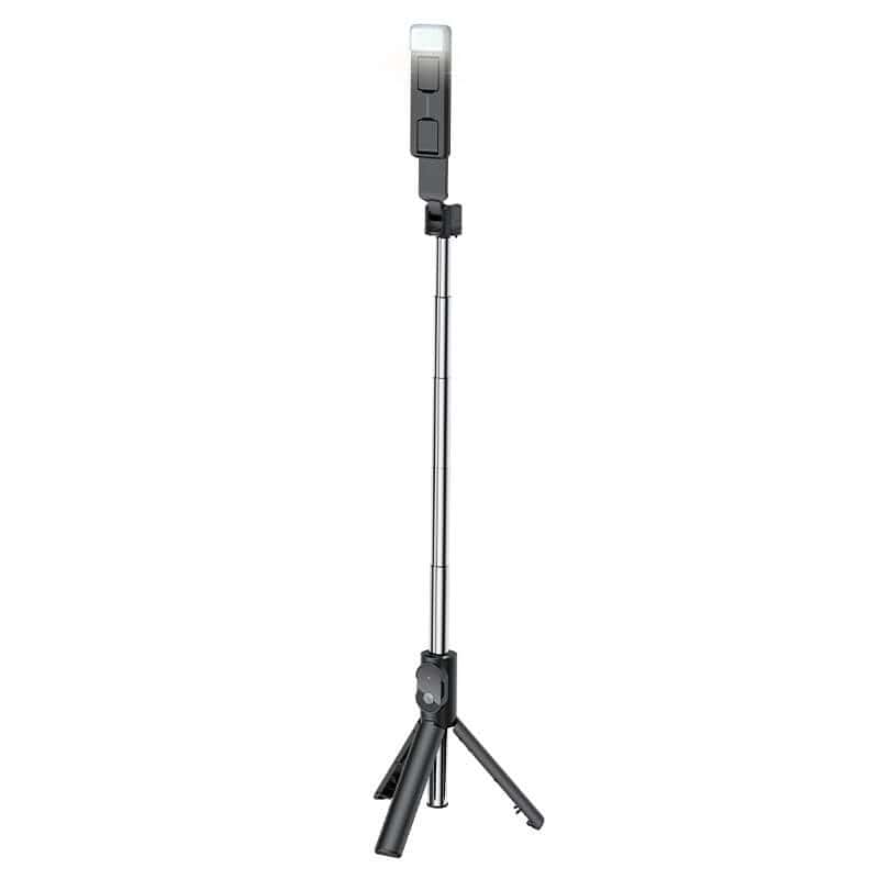 Borofone BY8 Wireless Remote Control Selfie Stick Tripod With Light Desktop Stand Portable Stretchable Mobile Phone Holder For All iPhone & Android