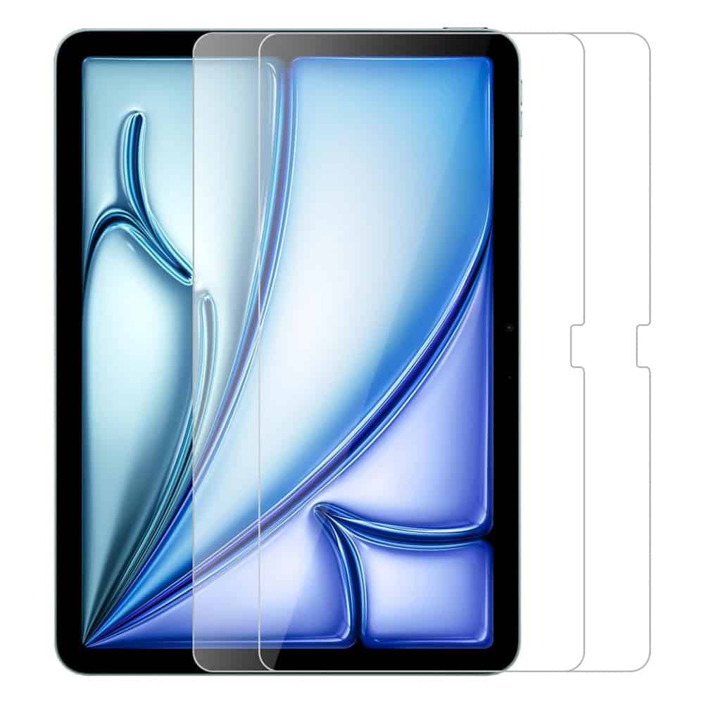 (2 Pack) For iPad Air 13 inch 2024 Pro 13 inch 2024 Tempered Glass Screen Protector