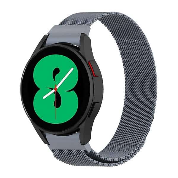 Samsung Galaxy Watch 4 40mm 44mm /Classic 42mm 46mm Wristband, Adjustable Stainless Steel Milanese Strap Loop