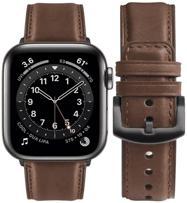 Genuine Leather Wristband For Apple Watch Series 10 /9 /8 /7 /SE /6 /5 /4 /3 /2 /1 Ultra 2 38 /40 /41 /42 /44 /45 /46 /49mm
