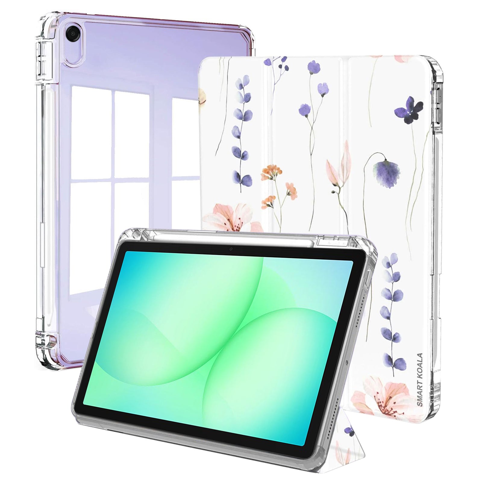 For Samsung Galaxy TAB A9+/A11+Plus WITH PENCIL HOLDER Smart Leather Folio Magnetic Stand Case Cover