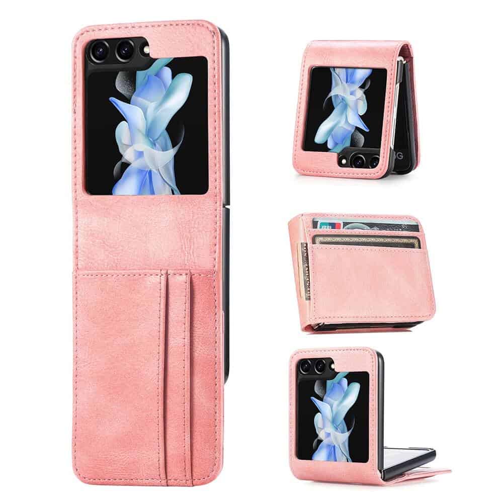 For Samsung Galaxy Z Flip 5 Wallet Leather Card Holder Flip Protective Shockproof Case Cover
