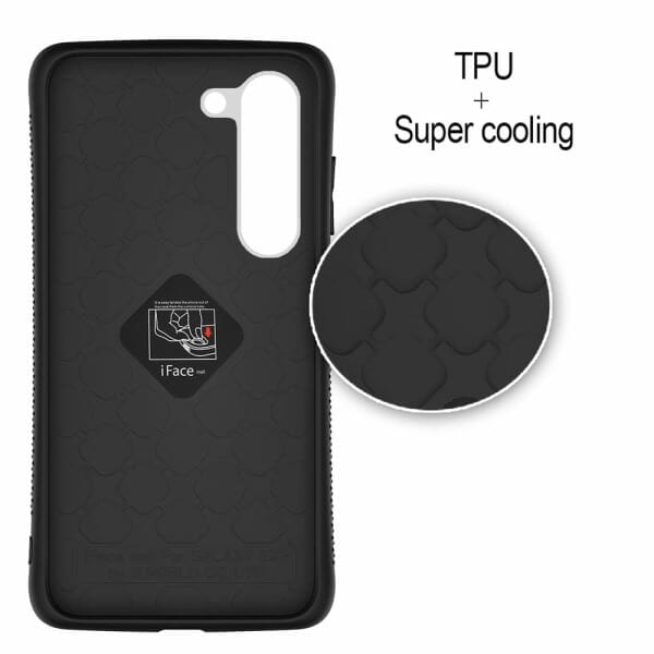 iFace Case For Samsung Galaxy S22 S22+Plus Slimming Drop Proof Shockproof Hard Silicone Back Cover (Black)