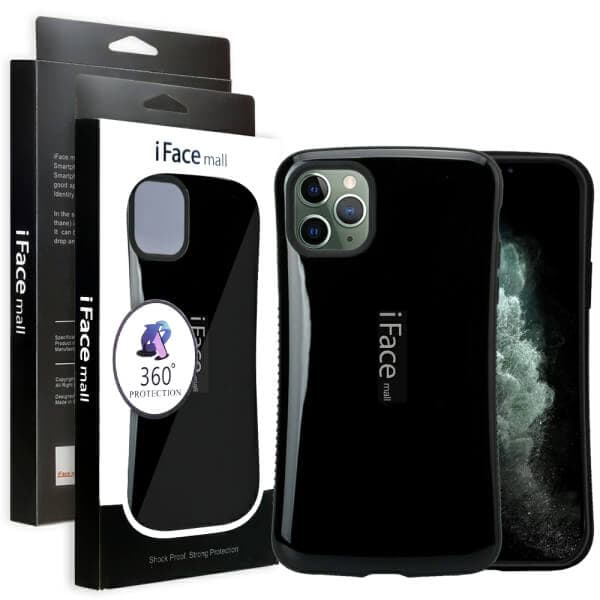 iFace Case For iPhone 11 11 Pro11 Pro Max Slimming Drop Proof Shockproof Hard Silicone Back Cover (Black)