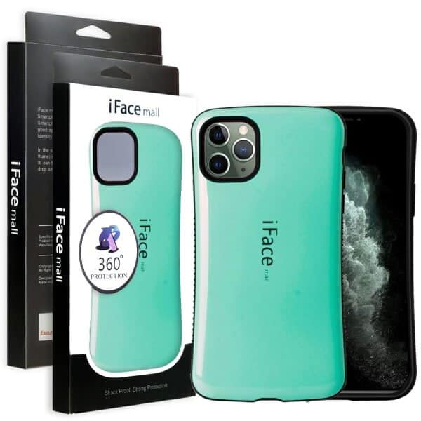 iFace Case For iPhone 11 Pro Max Slimming Drop Proof Shockproof Hard Silicone Back Cover (Mint)