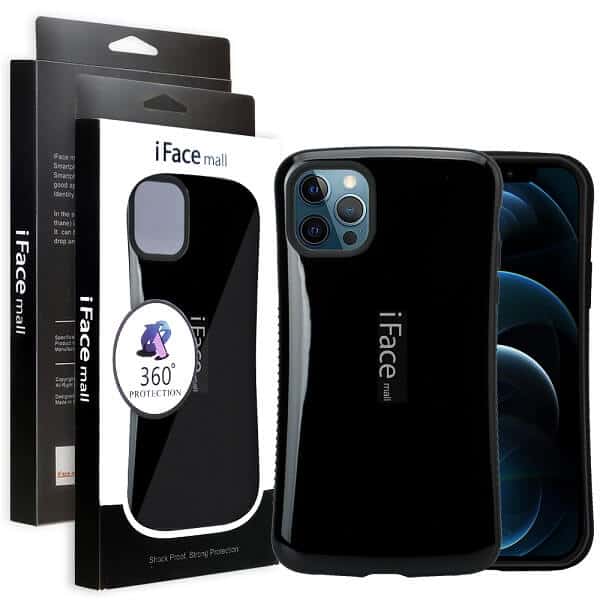 iFace Case For iPhone 12 12 Pro12 Pro Max Slimming Drop Proof Shockproof Hard Silicone Back Cover (Black)
