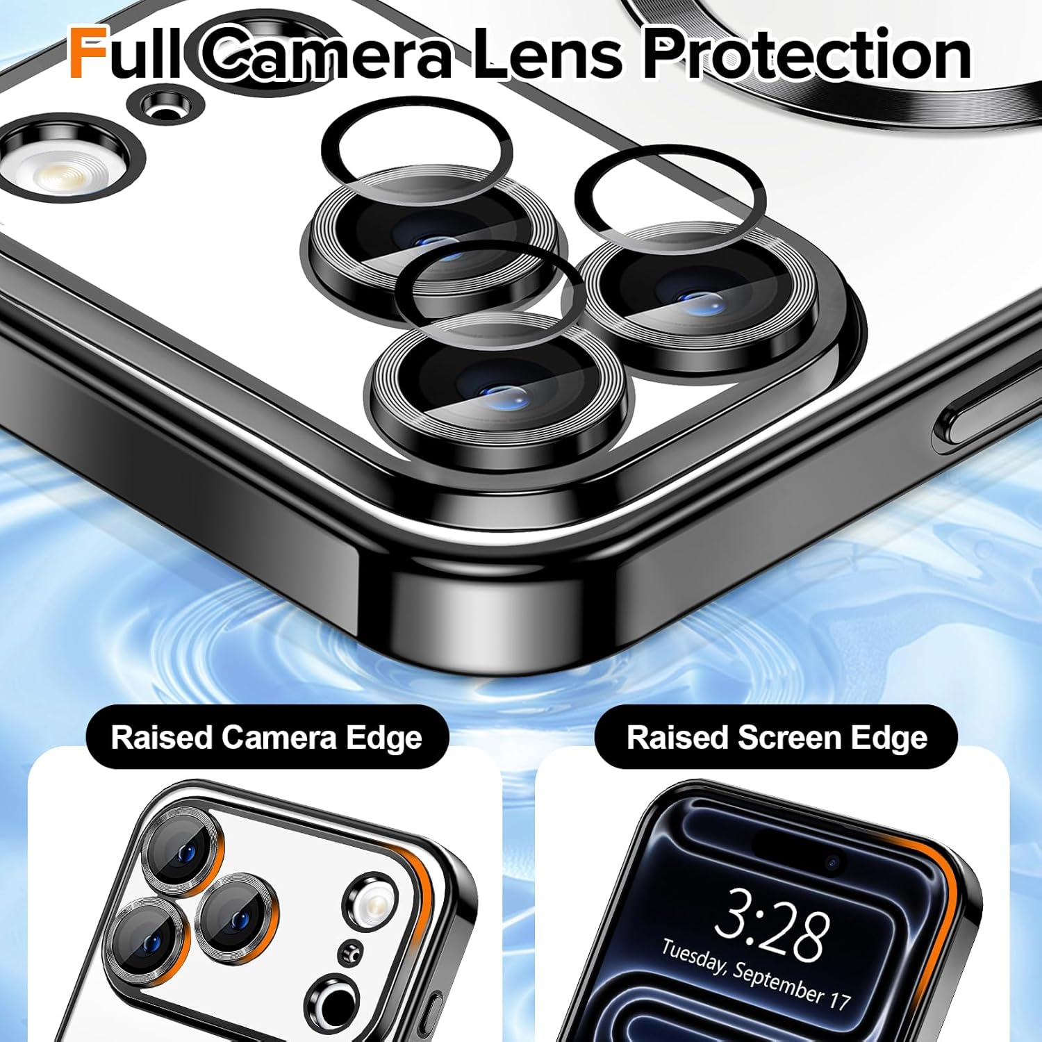 For Apple iPhone 17 | 17 Air | 17 Pro | 17 Pro Max MagSafe Magnetic Case with HaloLock Shockproof Protection Scratch Resistant Back Clear Protective Cover