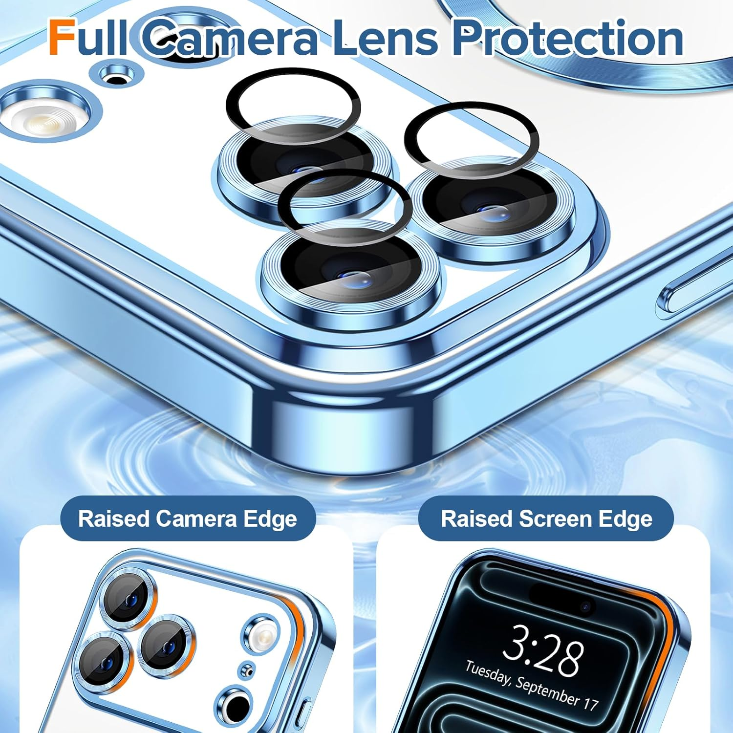 For Apple iPhone 17 | 17 Air | 17 Pro | 17 Pro Max MagSafe Magnetic Case with HaloLock Shockproof Protection Scratch Resistant Back Clear Protective Cover