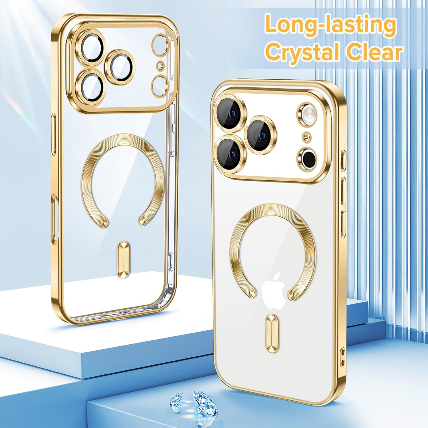 For Apple iPhone 17 | 17 Air | 17 Pro | 17 Pro Max MagSafe Magnetic Case with HaloLock Shockproof Protection Scratch Resistant Back Clear Protective Cover