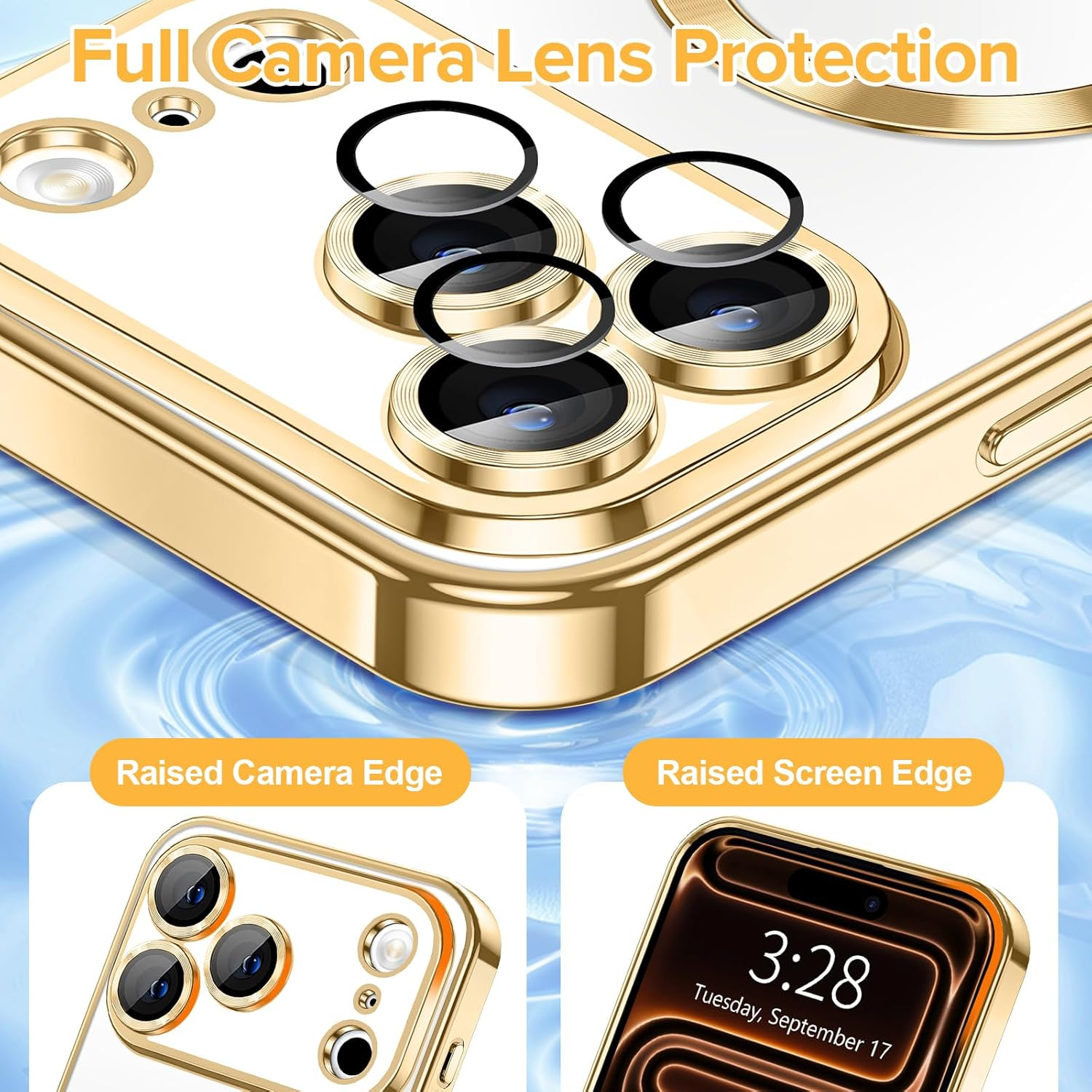 For Apple iPhone 17 | 17 Air | 17 Pro | 17 Pro Max MagSafe Magnetic Case with HaloLock Shockproof Protection Scratch Resistant Back Clear Protective Cover