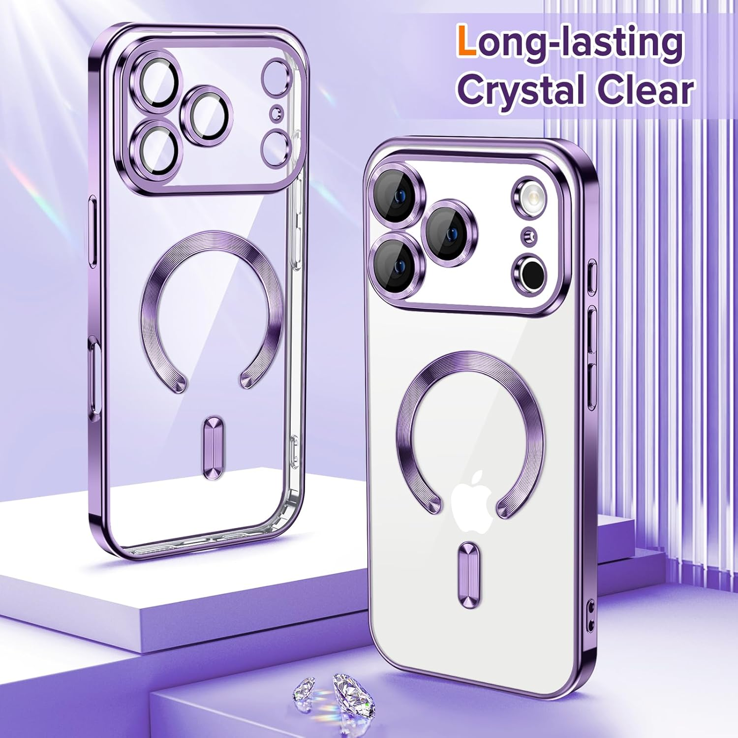 For Apple iPhone 17 | 17 Air | 17 Pro | 17 Pro Max MagSafe Magnetic Case with HaloLock Shockproof Protection Scratch Resistant Back Clear Protective Cover