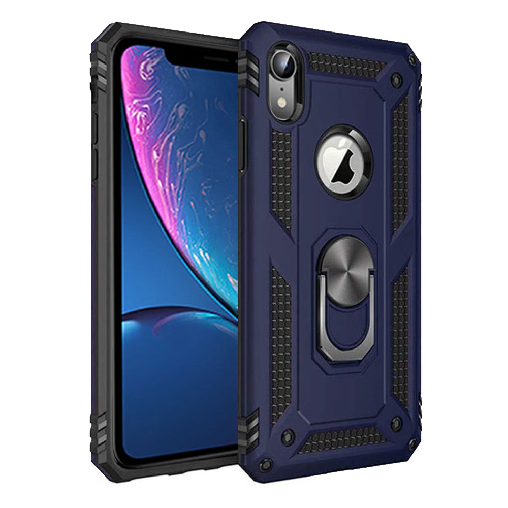 For Apple iPhone X / XS / XS Max / XR Anti Scratch Magnetic Car Mount Ring Case Cover