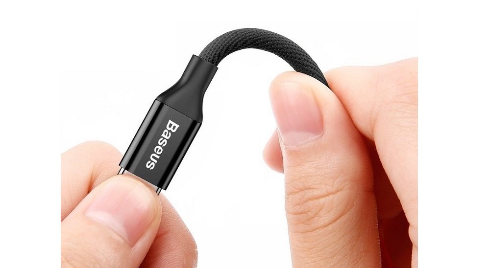 Baseus 1.2m USB-A to Lightning Fast Charging & Data Sync Cable, Nylon Braided 8-Pin Cord for Apple iPhone 14/13/12/11, iPad & iPod – Black