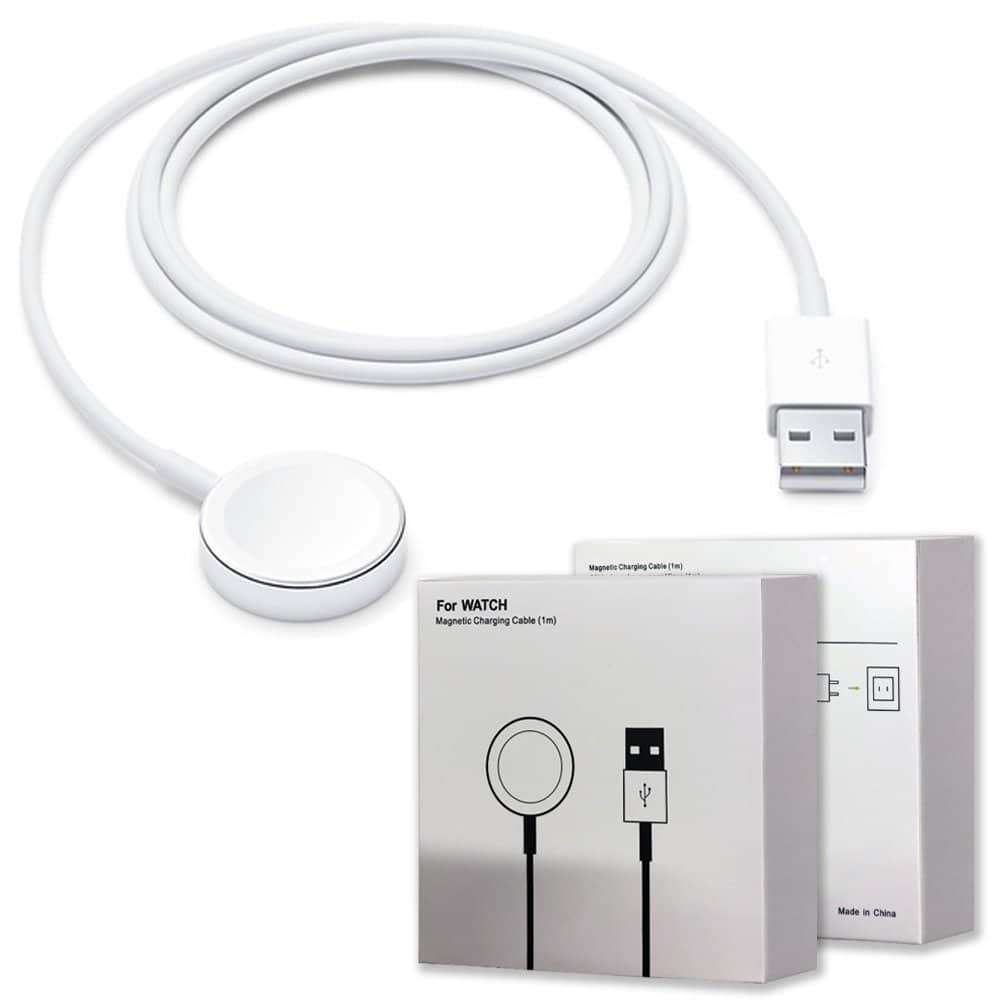 For Apple Watch Wireless Magnetic Fast Charger to USB-A Cable iWatch Series Ultra/9/8/7/6/SE/SE2/5/4/3/2 (1M)