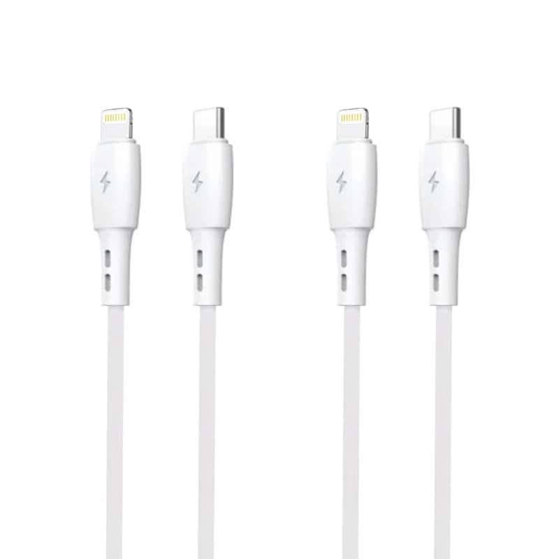 TRANYOO (T-P1) 1M PD Fast Charging Cable PD to Lightning (2Pcs)