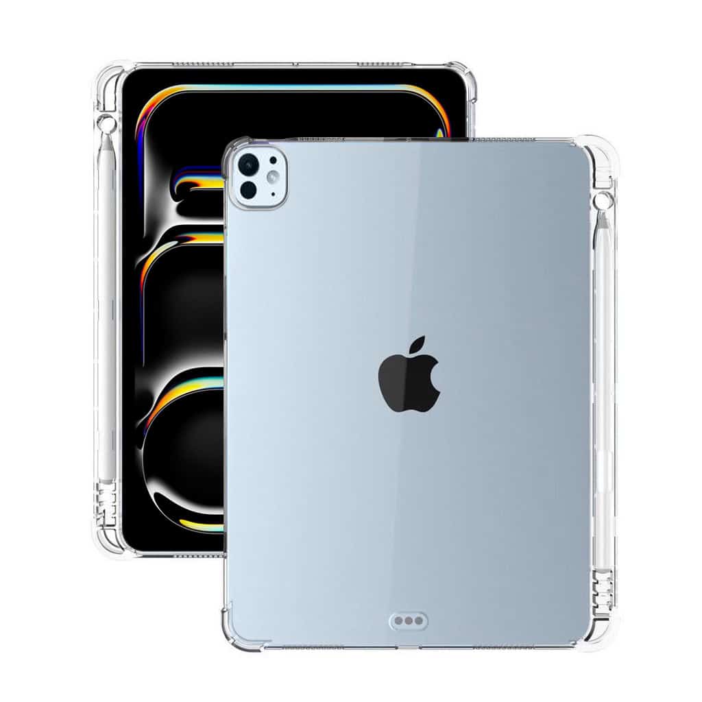 For Apple iPad Air 11 inch 2024 With Pencil Clear Transparent Shockproof Heavy Duty Case Air Cushion Cover