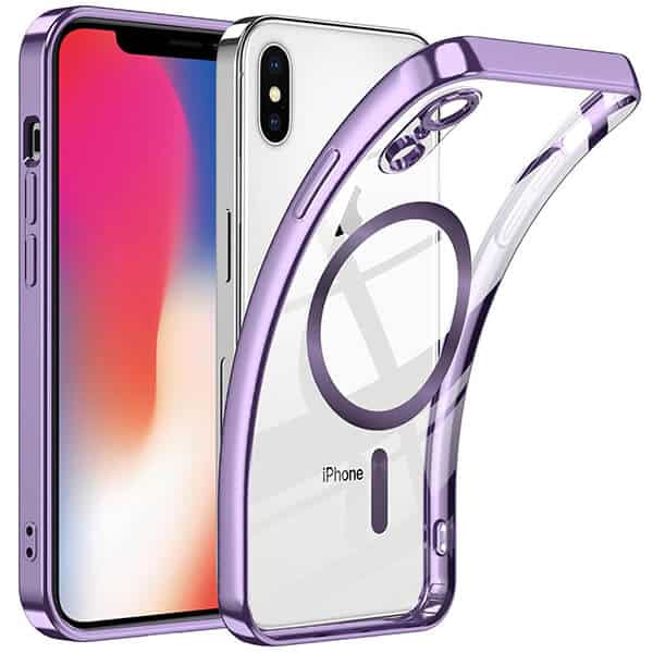 For Apple iPhone X / XS / XR MagSafe Magnetic Case with HaloLock Shockproof Protection Scratch Resistant Back Clear Protective Cover