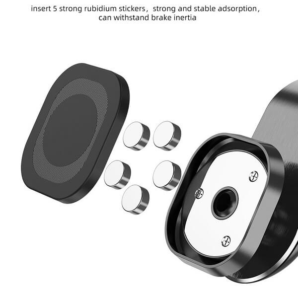 360 Degree Rotating Metal Magnetic Air Vent Car Mobile Phone Mount Holder For GPS iPhone Samsung Nokia Oppo Google Moto
