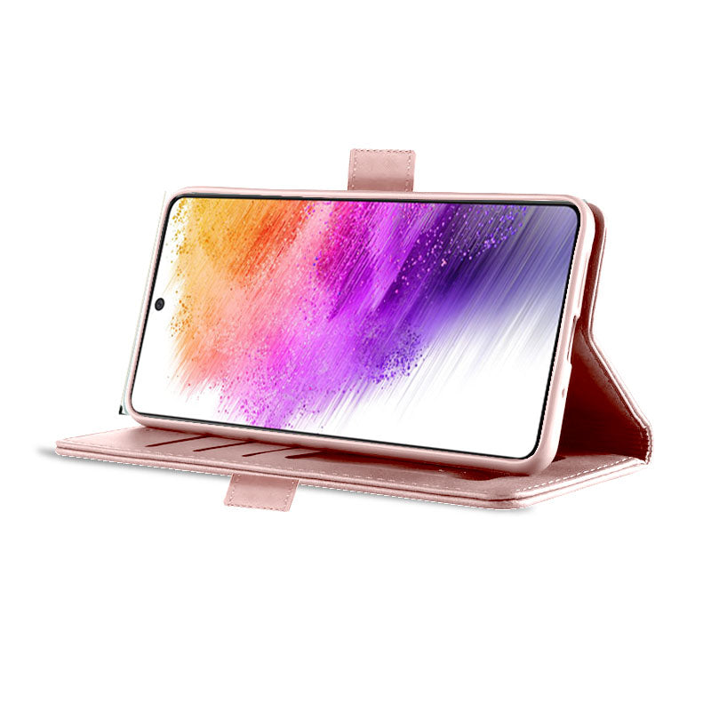 For Samsung Galaxy A73 5G SupRShield Wallet Leather Card Holder Flip Protective Shockproof Magnetic Case Cover