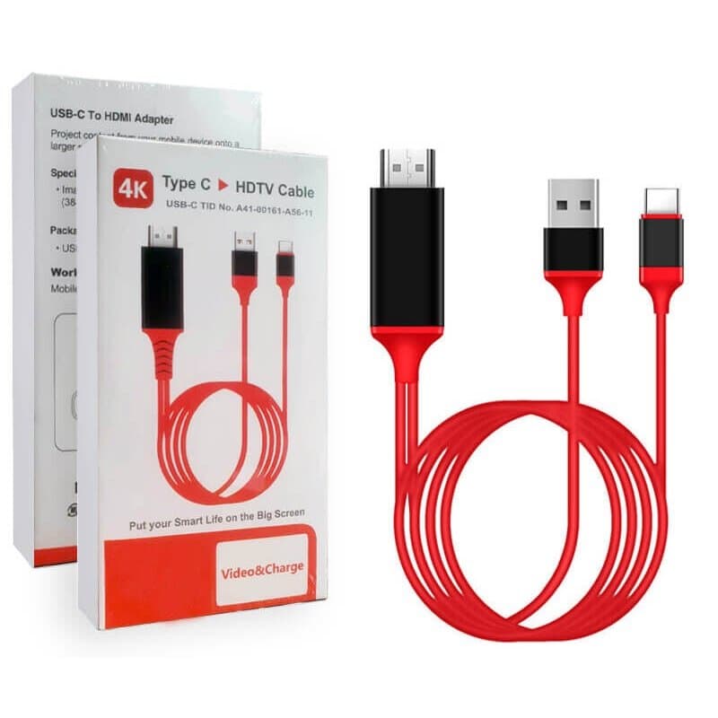2M 4K@60Hz 1080P USB 3.1 Type C to HDMI Cable Adapter USB C Converter With USB Power Port For Samsung/Google/Laptop/Macbook/HD TV/Projector/Monitor