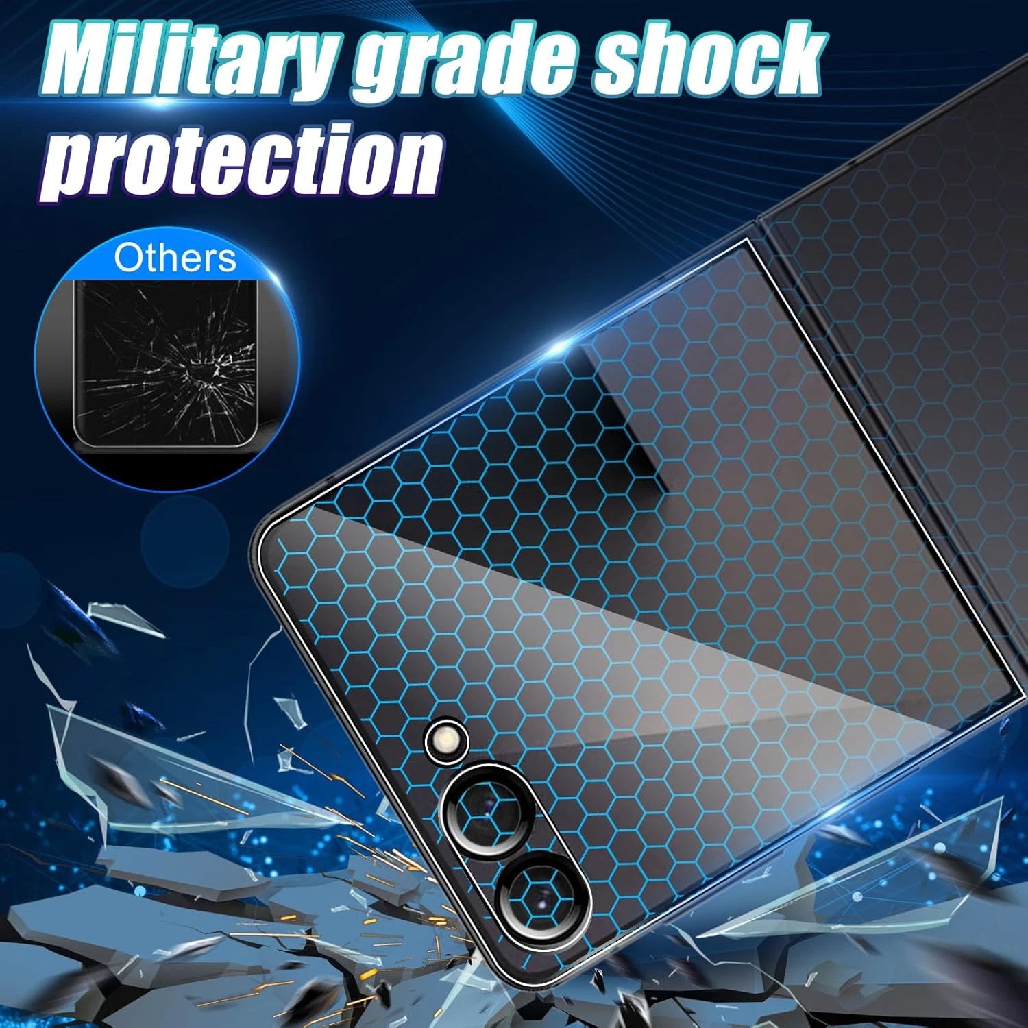 [2 Pack] For Samsung Galaxy Z Flip 8 5G Tempered Glass LCD Screen Protector Film Guard (Clear)
