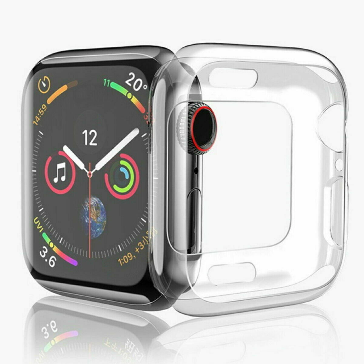 For Apple Watch iWatch Soft Gel Case Full Cover Protector 38 / 40 /41 /42 /44 /45mm