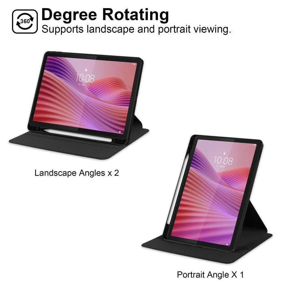 For Lenovo Tab 10.1 TB311XU TB311FU 2025 Smart Leather Rotate Stand Case Cover