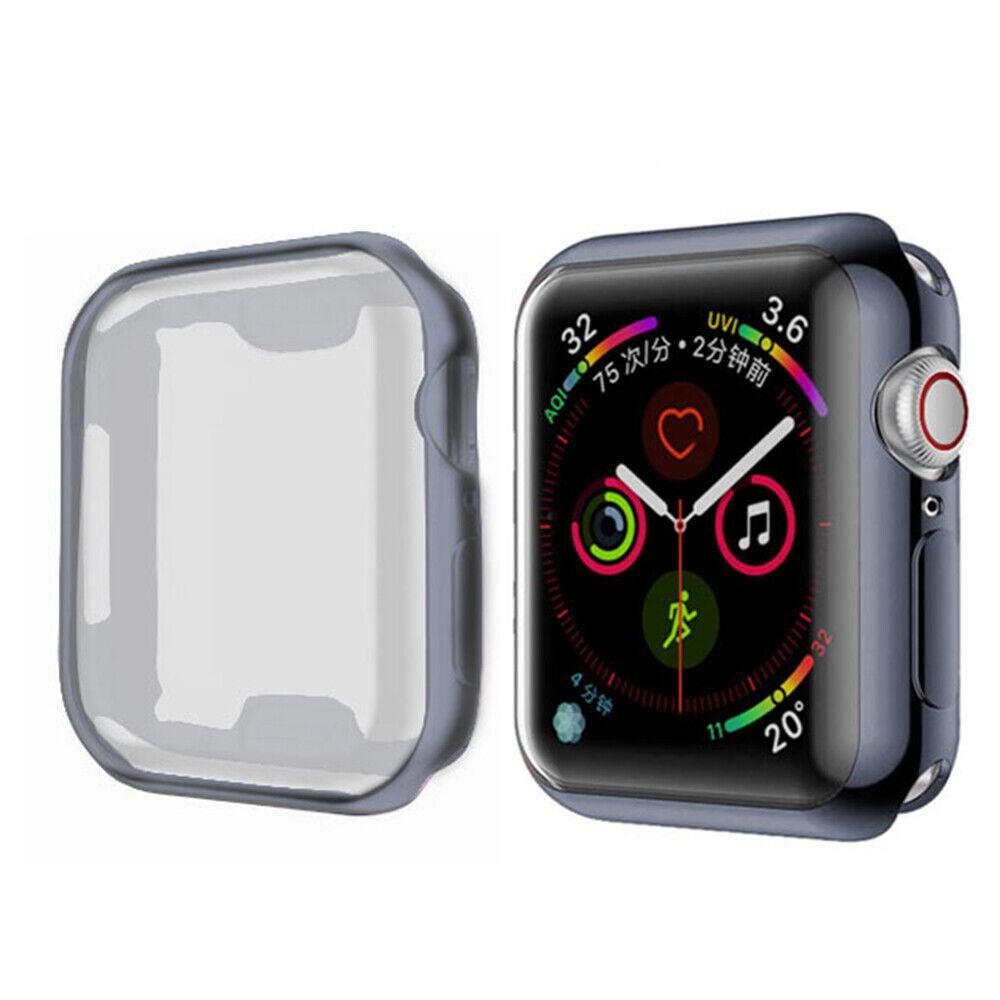 For Apple Watch iWatch Soft Gel Case Full Cover Protector 38 / 40 /41 /42 /44 /45mm