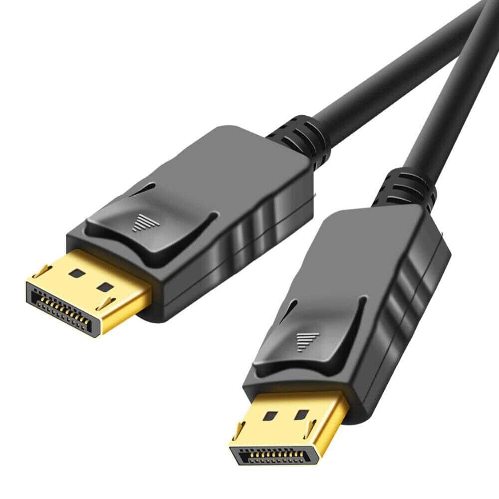 1.8m Display Port to Display Port Cable DP to DP DisplayPort to DisplayPort Adapter Male to Male (Black)