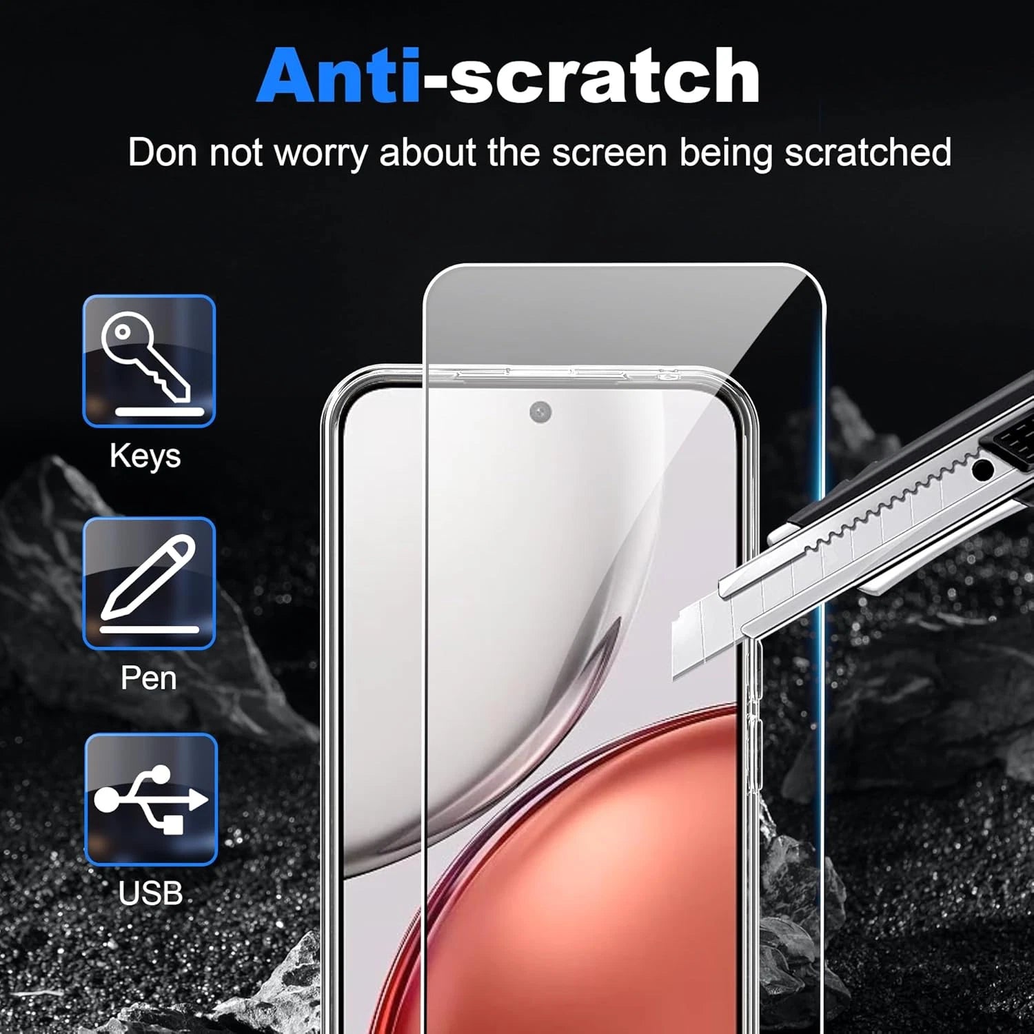 [2 Pack] For Honor 600 5G Tempered Glass LCD Screen Protector Film Guard