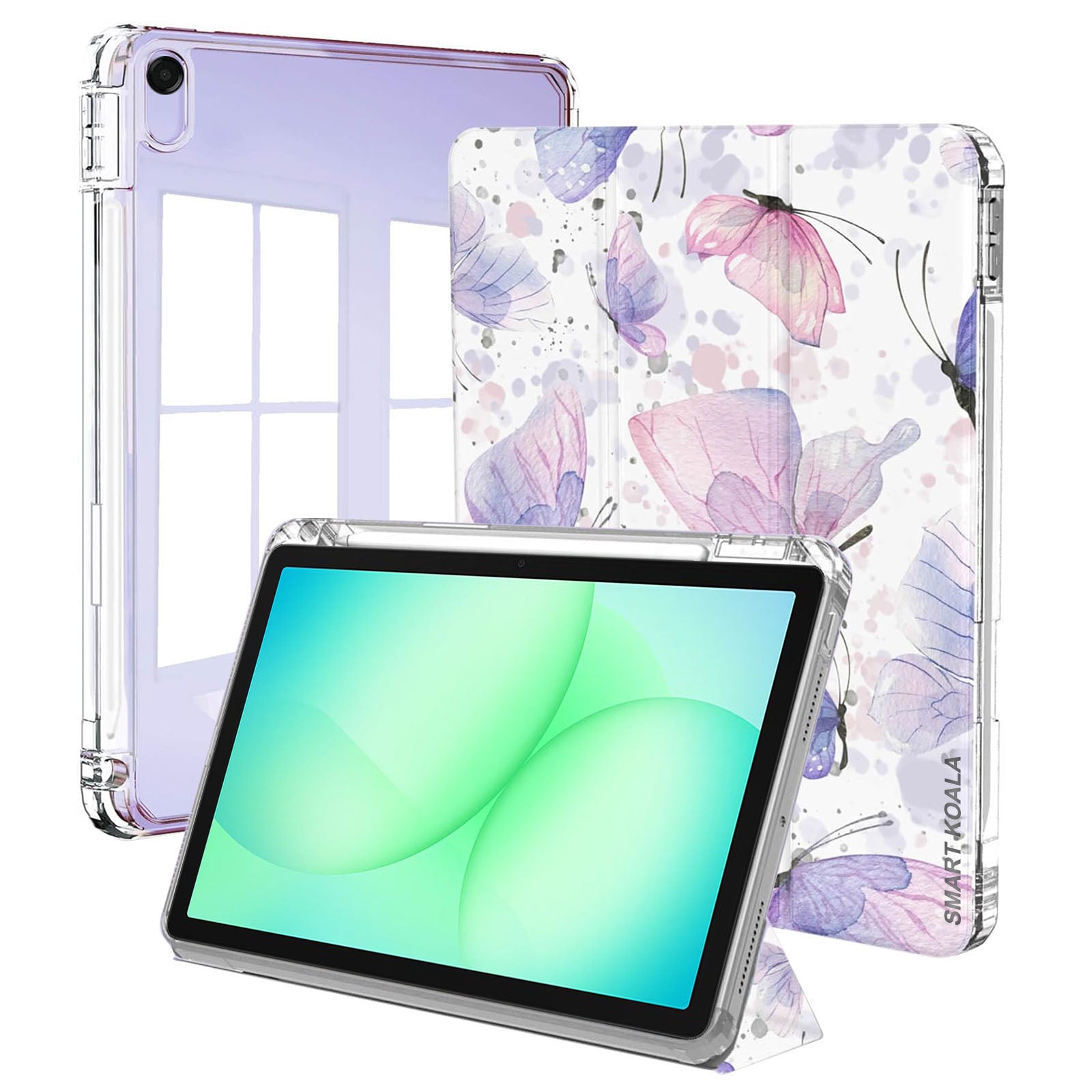 For Samsung Galaxy TAB A9+/A11+Plus WITH PENCIL HOLDER Smart Leather Folio Magnetic Stand Case Cover